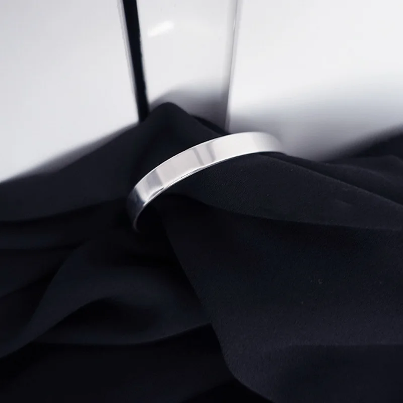 Браслет женский гладкий из 100% серебра 925 пробы|925 sterling silver bangle|sterling banglesterling designer