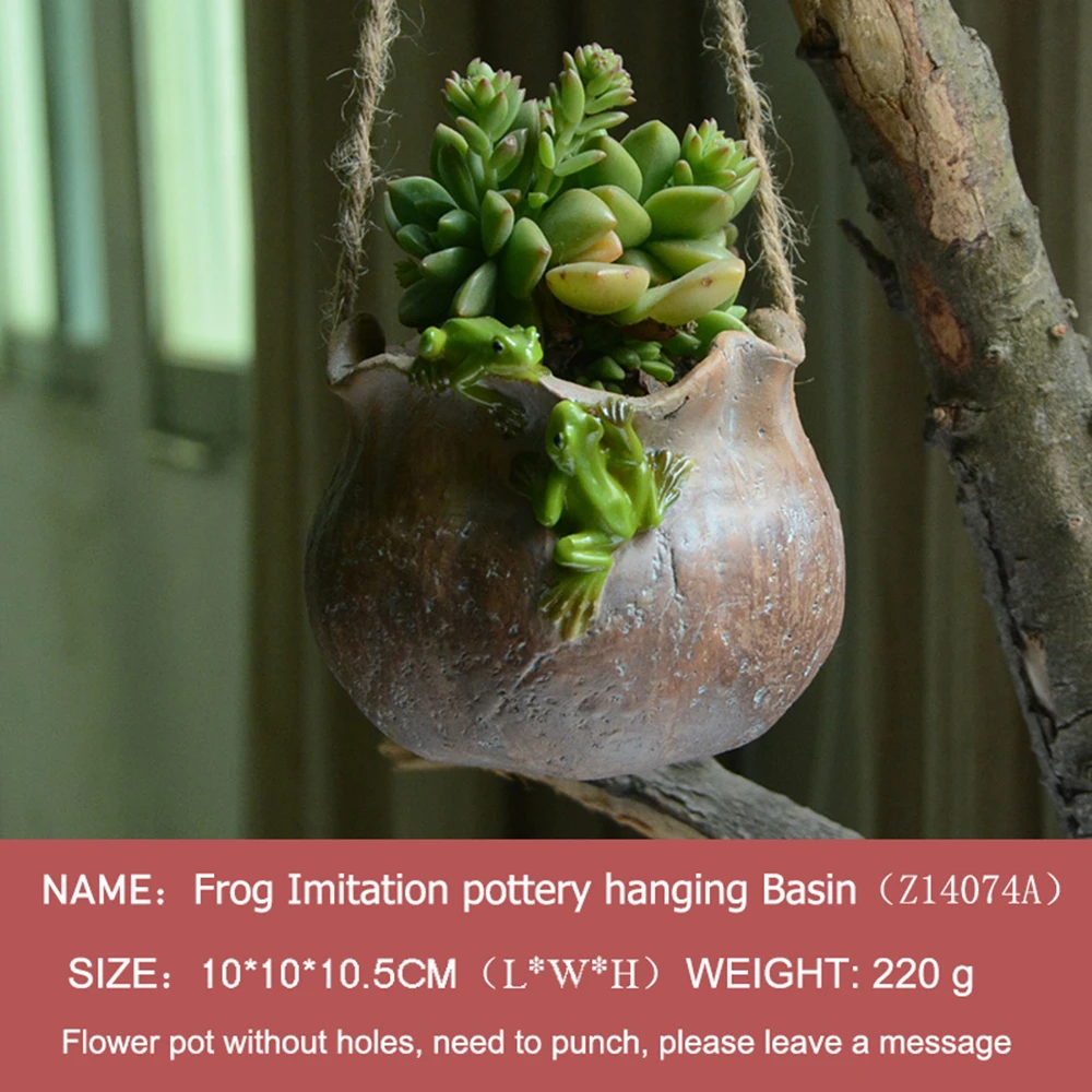 Everyday Collection Resin Animal Flower Pot Fairy Garden Plant Pots For Succulents Decorative Home Desktop Flowerpot Decoration | Дом и сад