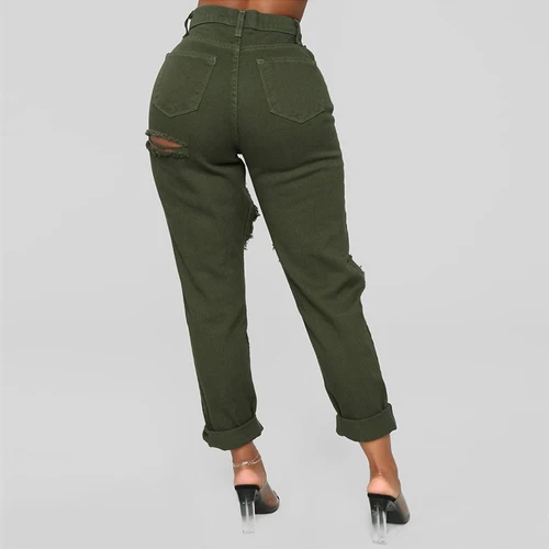 

2018 Sexy Jeans Women Destroyed Ripped Jeans For Women Denim Skinny Hole Pants Boyfriend Jeans Para Mujeres Big Sizes Feminino