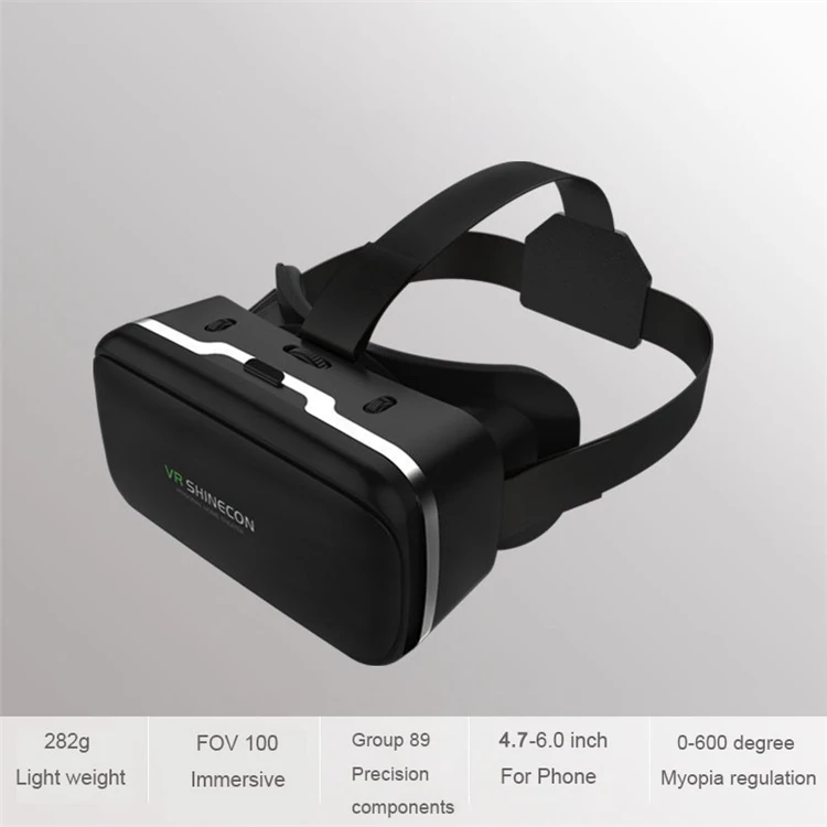 UZQi 3D VR SHINECON G04 гарнитура виртуальной реальности 3D VR Box шлем с эффектом погружения для смартфонов 4,7-6"
