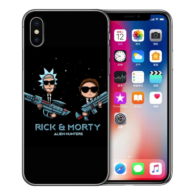 Роскошный чехол для телефона Rick And Morty iPhone 5 5S SE 6 6S Plus 7 8 XS Max X XR Мягкий силиконовый