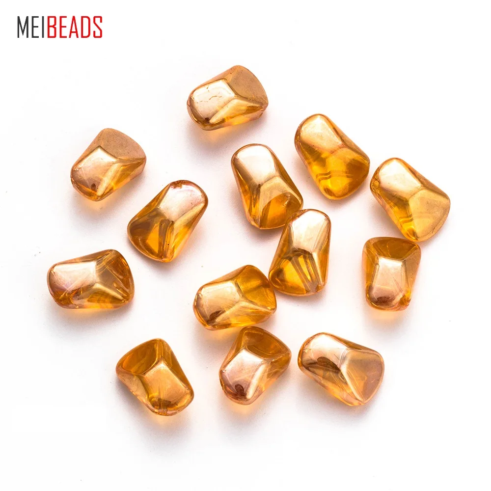 MEIBEADS 20 шт./лот 10*16 мм Красочные Кристаллы неправильной формы бусины для