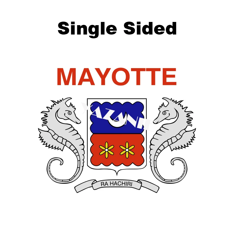 Single Sided YAZANIE Франция Гваделупа Новая Каледония Майотта Святого бартельми южные и Антарктические земли Мартиника французские регионы флаги - Цвет: Single Sided