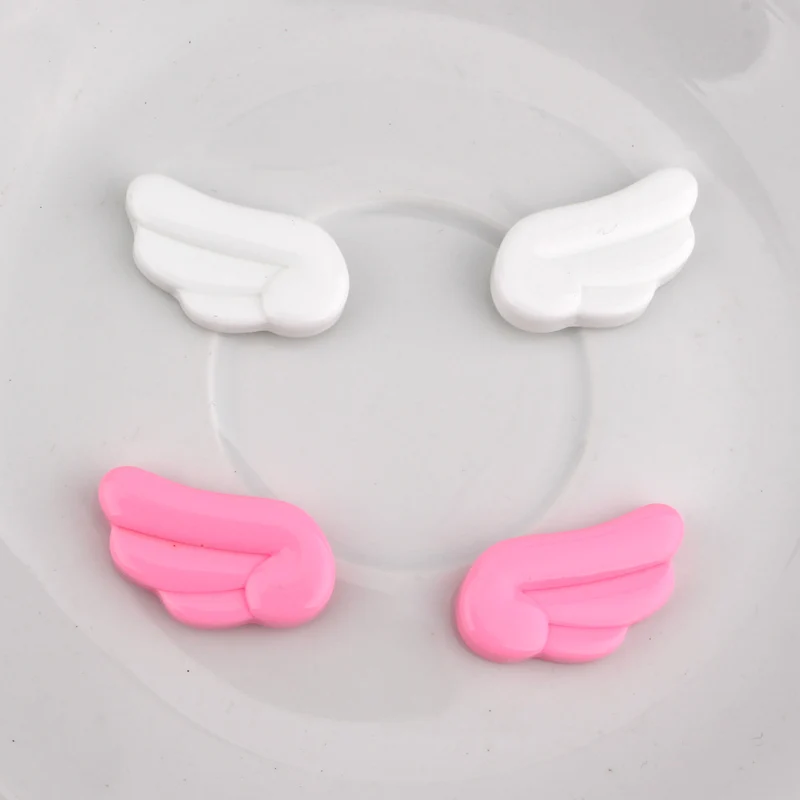 10pc Pink White Wing Resin Flatback Cobochon Findings Diy Handmade Head Rope Necklace Earring Kids Girl Jewelry Accessories F105 | Украшения