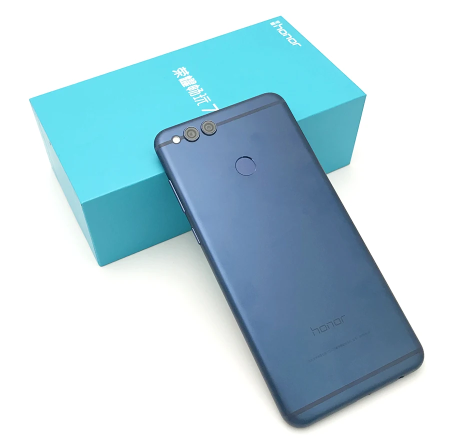 Глобальная прошивка Honor 7X смартфон 5,9" полный экран 2160*1080P Восьмиядерный 2,4 ГГц двойная камера заднего вида 16 МП отпечаток пальца