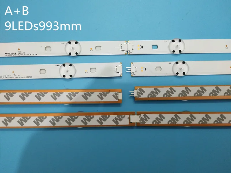 (Новый комплект) 8 шт. (4 * A 4 B) светодиодная полоса подсветки для LG TV 49UF6407 NC490 NC490| |