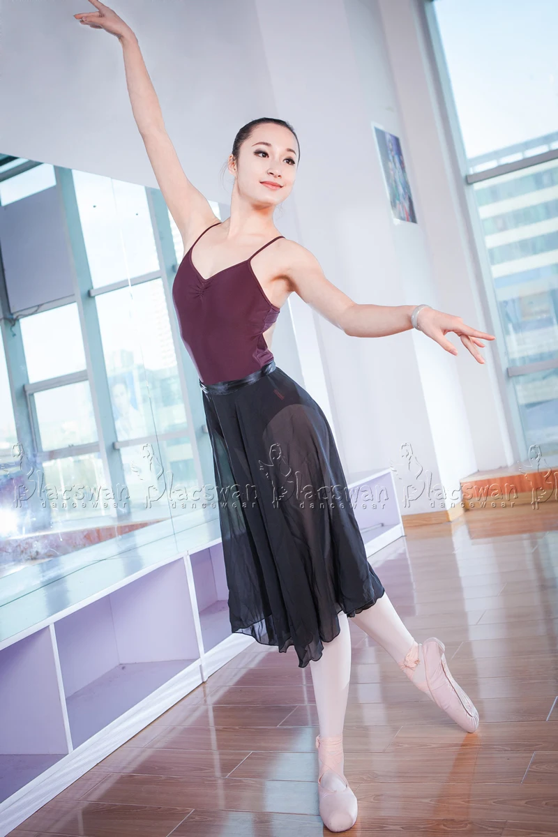 

Black Chiffon Wrap Skirt Ribbon Tie Red Long Ballet Chiffon Skirts Teacher's Skirts Ballet Uniform Pink Dance Skirts Adult DS511