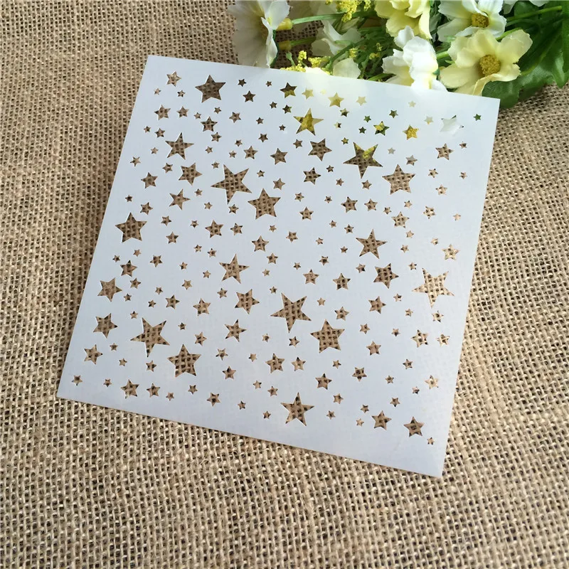 Stars Layering трафареты для DIY скрапбукинга/фото украшение для альбома тиснение бумажные карточки ручной работы ремесла