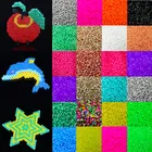 LNRRABC модные 1000 шт. карамельных цветов 5 мм пластиковые бусины Hama Perler для обучения детей подарок для детей игрушки ручной работы Прямая доставка