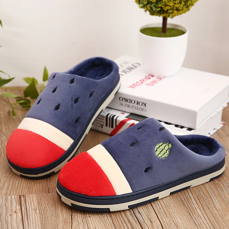 Взрыв Моделей 2016 Новые Зимние Тапочки мужская Симпатичный Мультфильм Теплый Дом