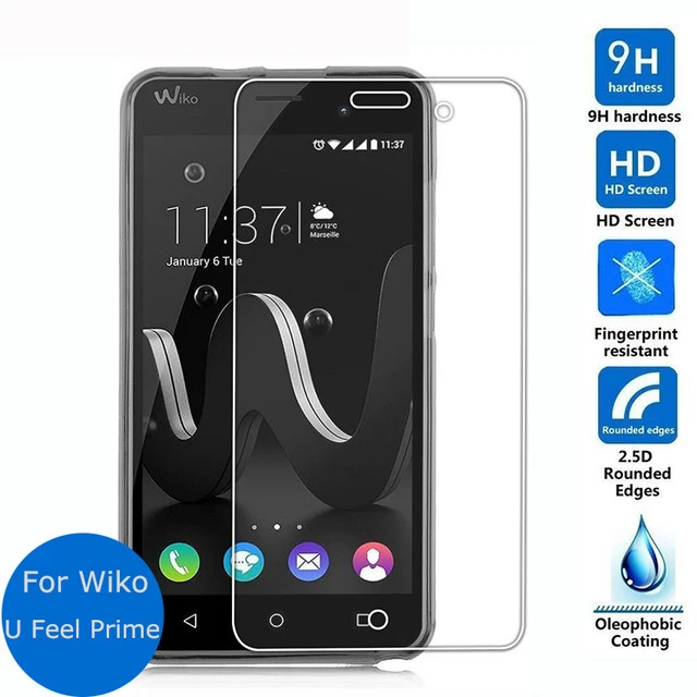 Закаленное стекло Wiko U Feel Prime Оригинальная защитная пленка 9H высокого качества