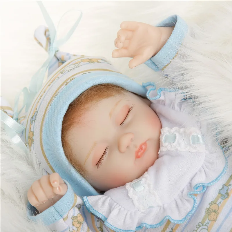 SanyDoll 18 дюймов 45 см силиконовые куклы для новорожденных реалистичные детей