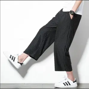 Брюки мужские прямые, с широкими штанинами, в полоску, S-5xl, 2021, размера плюс