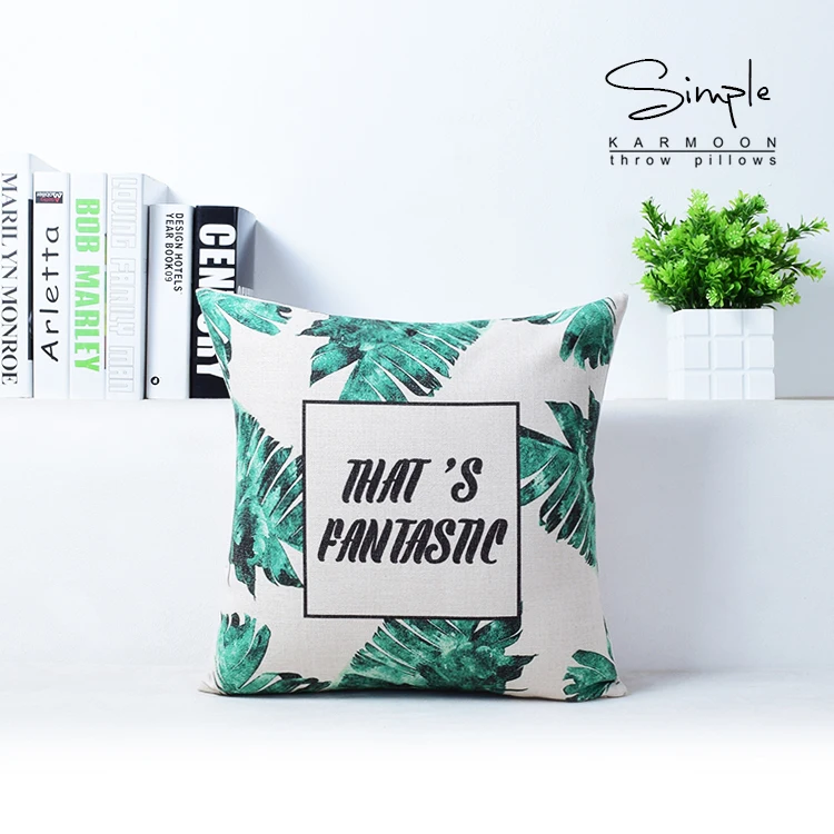 Хлопковая наволочка Botany с изображением лесных лесов Юго-Восточной Азии