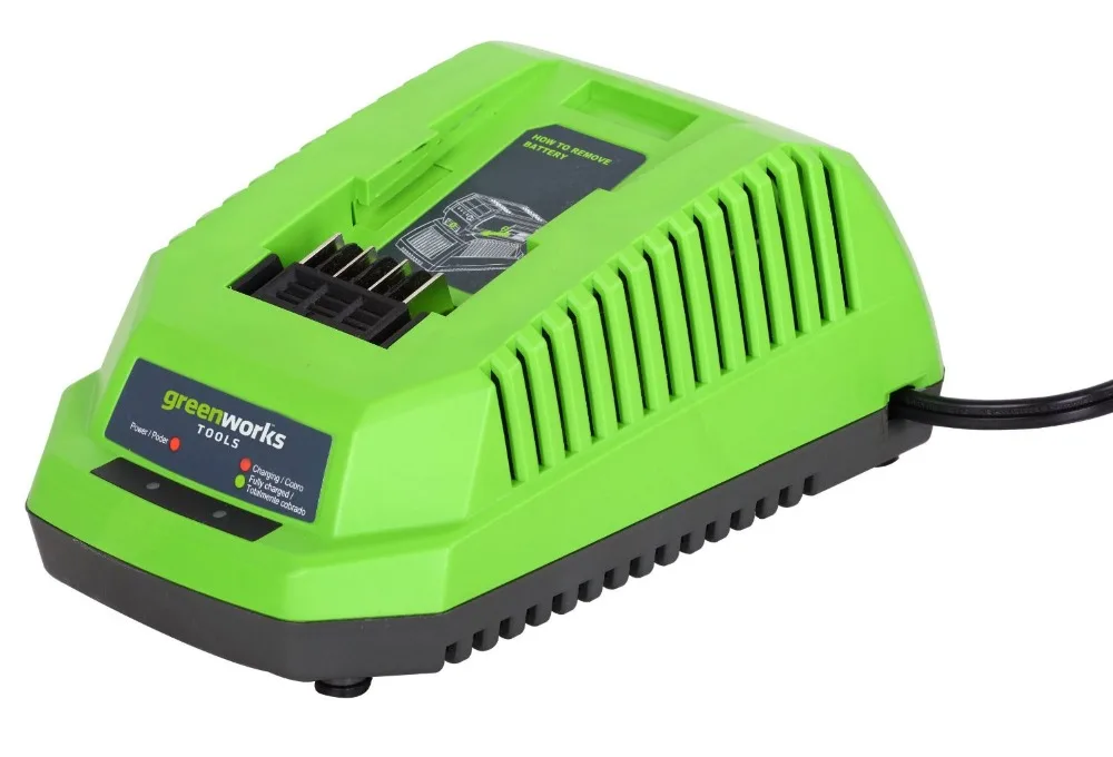 

free shipping Lithium Battery Charger GreenWorks 29482 G-MAX 40V Li-Ion Charger for 40V battery 29472