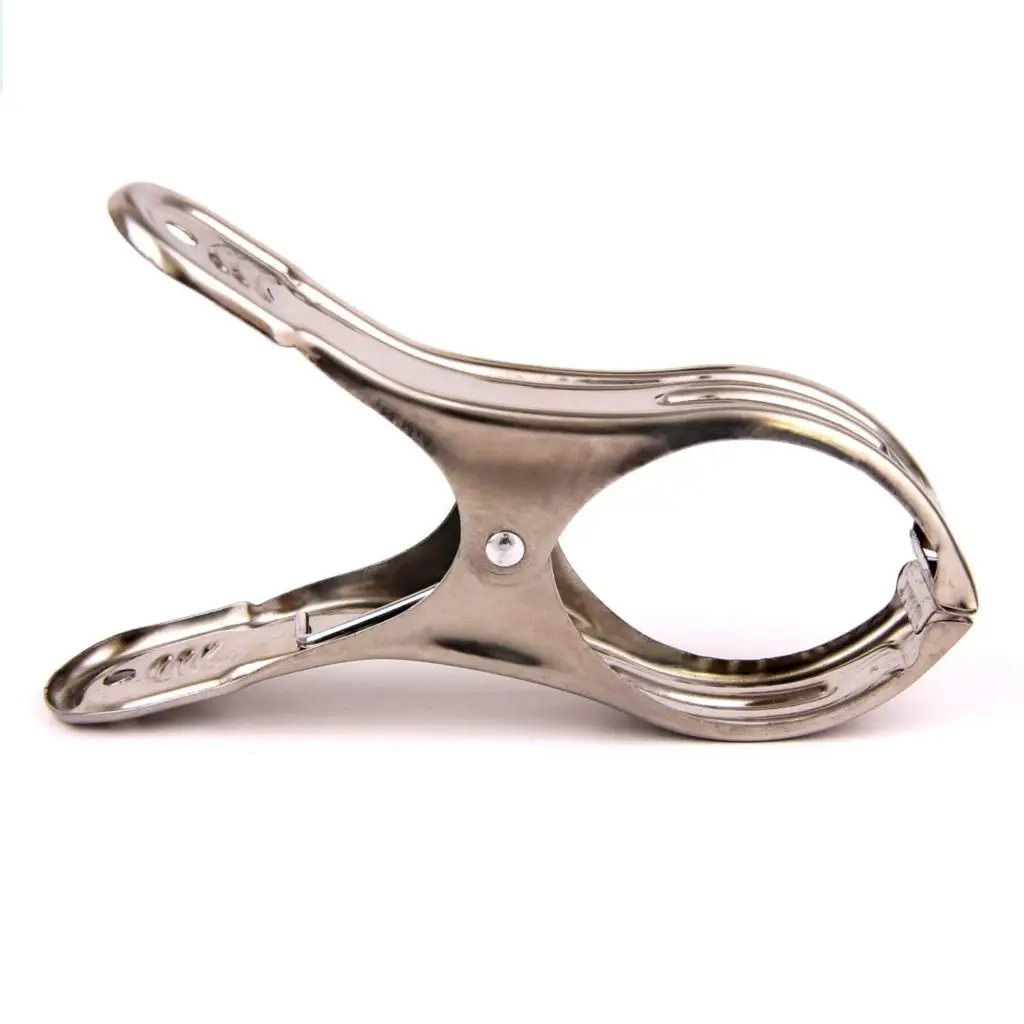 6 шт./Лот большая прищепка из нержавеющей стали для одежды высокое качество зажим