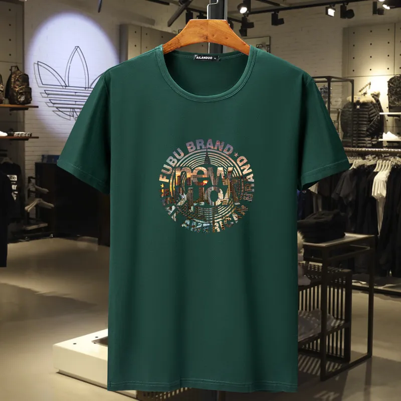 Мужская хлопковая футболка большие размеры 5XL 6XL 7XL 8XL 2019 | одежда