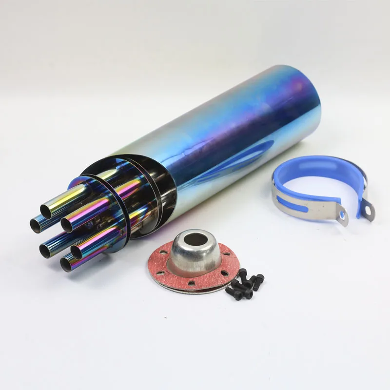 Универсальная Модифицированная выхлопная труба мотоцикла стиль пистолета Gatling