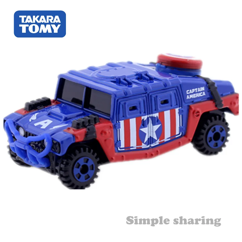 Takara Tomy мечта Tomica № 144 hummer h2 Капитан Америка крейсерская модель комплект с героями