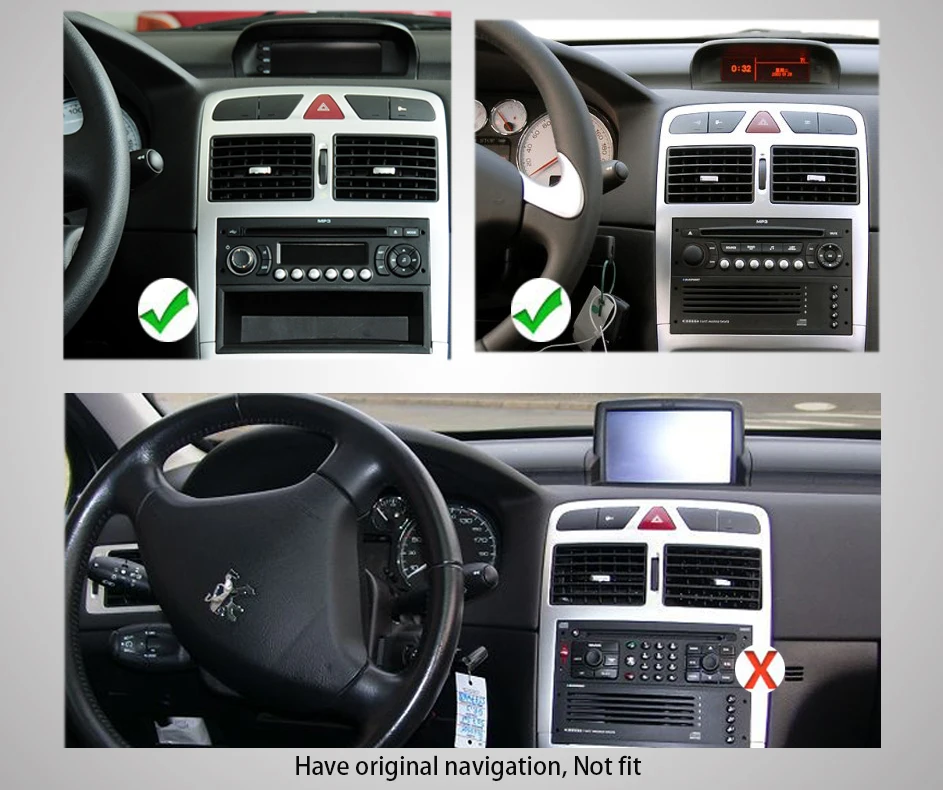 Четырехъядерный 7 дюймовый Android 9,0 автомобильный dvd-плеер для peugeot 307 307CC 307SW gps навигация Bluetooth USB Мультимедиа карта радио