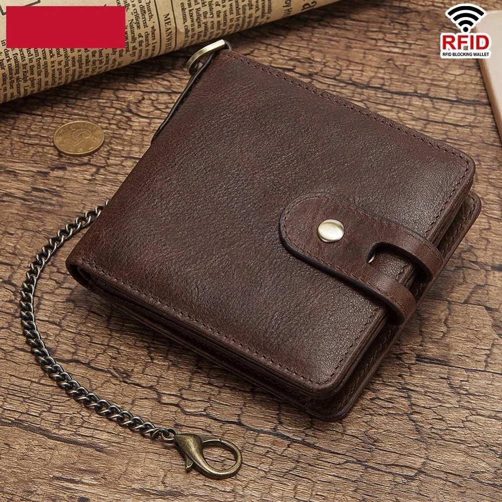 Rfid ID Card Holder мужские кошельки сумка для денег Мужской винтажный черный короткий