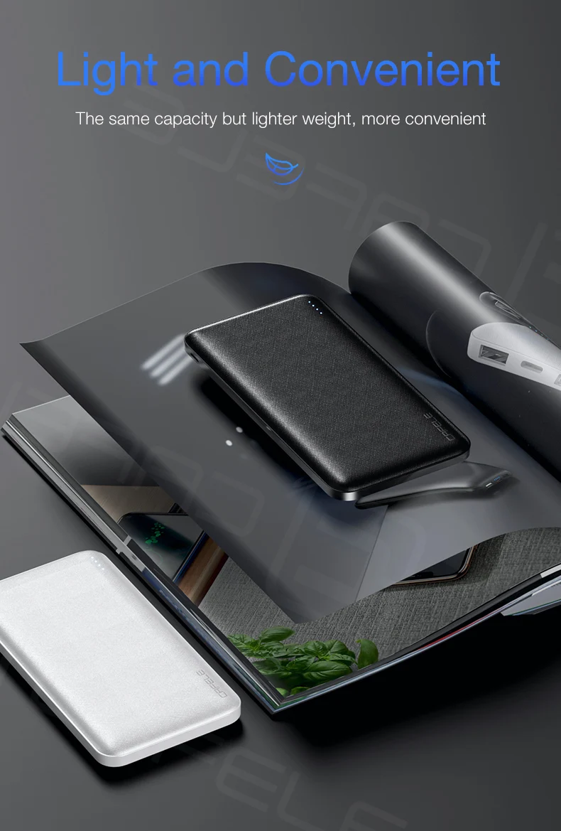CAFELE 10000 мАч Внешний аккумулятор внешний аккумулятор мини банк питания 2 USB портативное зарядное устройство Зарядка повербанк для Xiaomi 5000/10000/20000