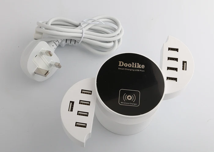 Беспроводное зарядное устройство с 10 USB-портами 5 В мобильный телефон А белый |