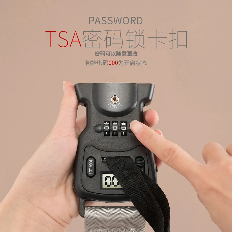 

Go abroad luggage lock binding with cross packing with pull rod suitcase customs TSA consignment binding belt