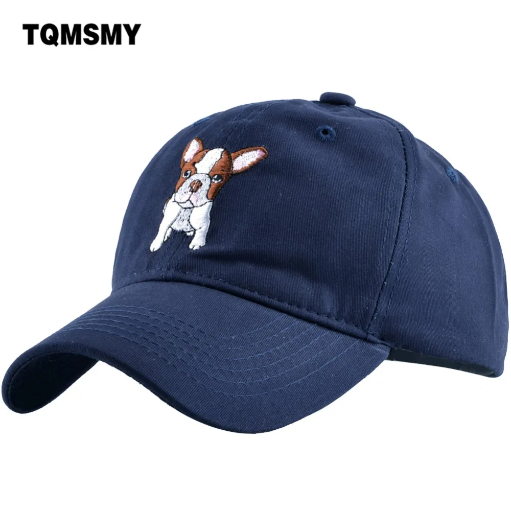 TQMSMY летние кепки высокого качества с милой маленькой собакой вышитые мужские и