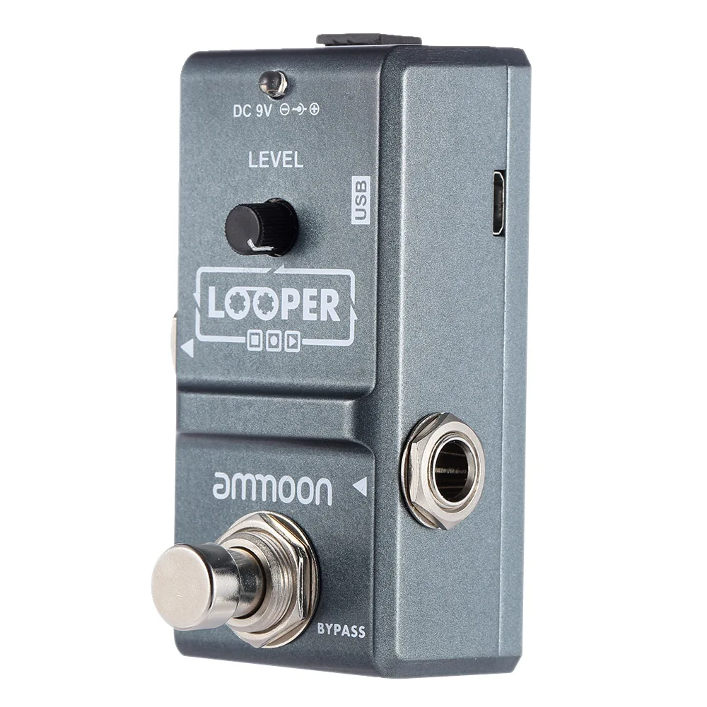 Ammoon AP-09 Nano Loop педаль эффектов для электрогитары Looper True Bypass неограниченное