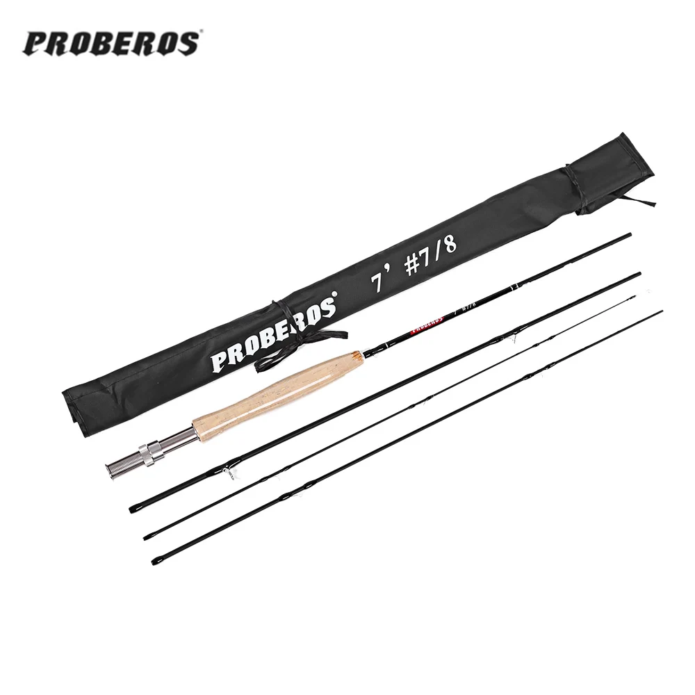 Proberos портативная Удочка 2 1 м 4 секции карбоновая удочка wt 3/4 5/6 7/8 ручка из мягкой