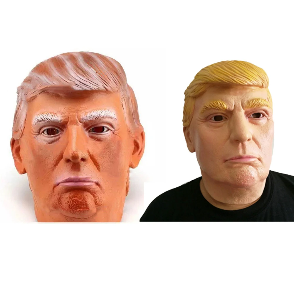 Маска Из Латекса для Хэллоуина 1 шт. маска Дональда Трамп Президентский костюм