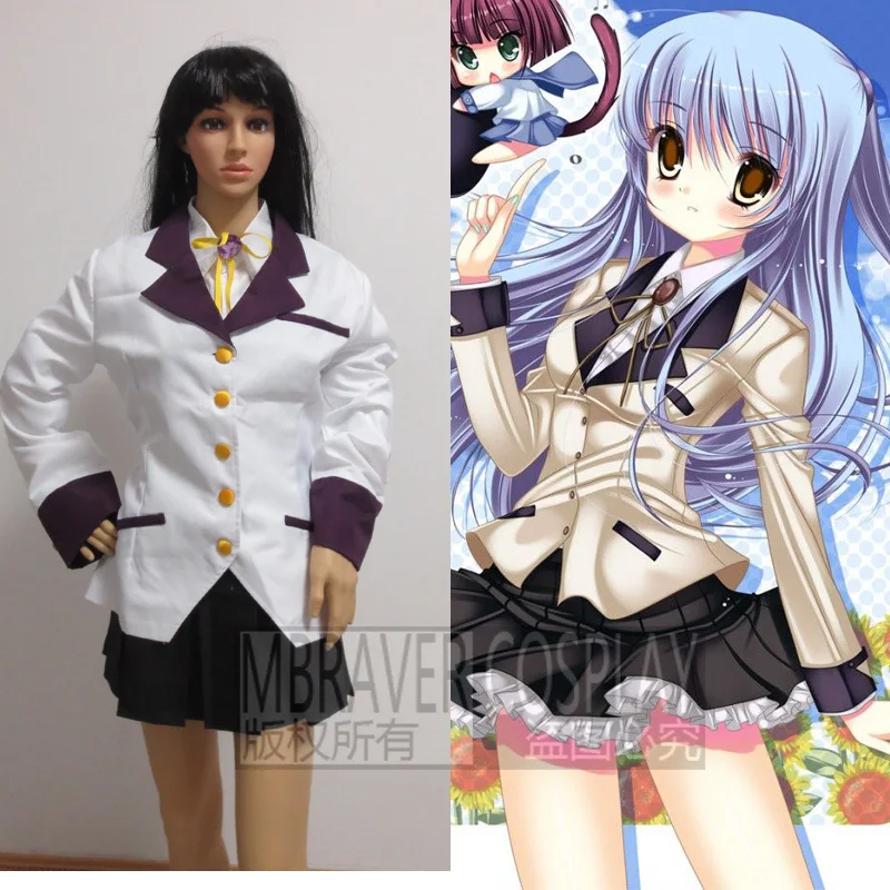 

Anime Angel Beats Cosplay Costume Tachibana Kanade Dress uniform Custom made
