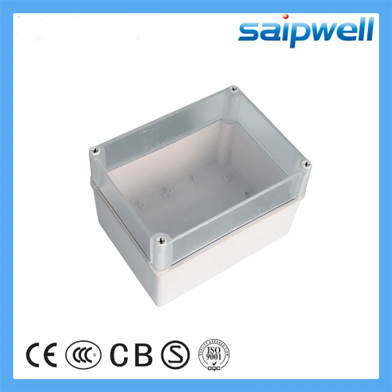 Saipwell 150*200*130 мм прозрачная дешевая Водонепроницаемая коробка IP66 пластиковая ABS