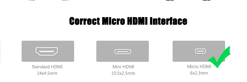 Vention Micro HDMI к HDMI кабель позолоченный HDMI 2,0 в 3D 1 м 1,5 м 2 м Высокое качество HDMI кабель адаптер для планшета HDTV камеры