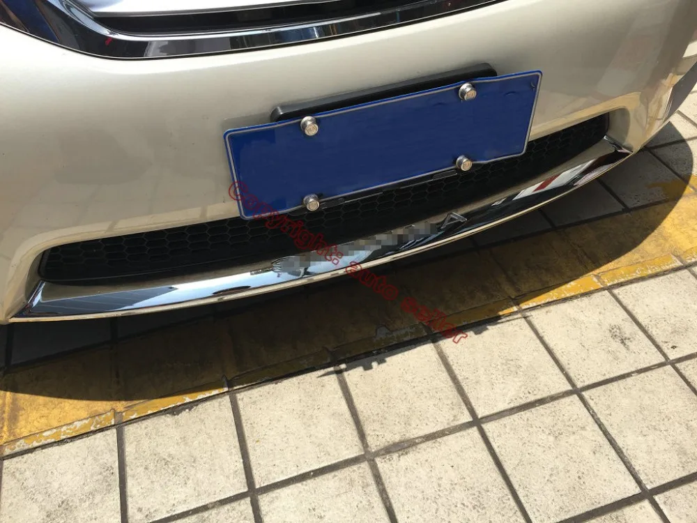 Накладка переднего бампера из АБС пластика для Toyota Sienna 2015 2016 2017|front bumper trim|trim coverabs