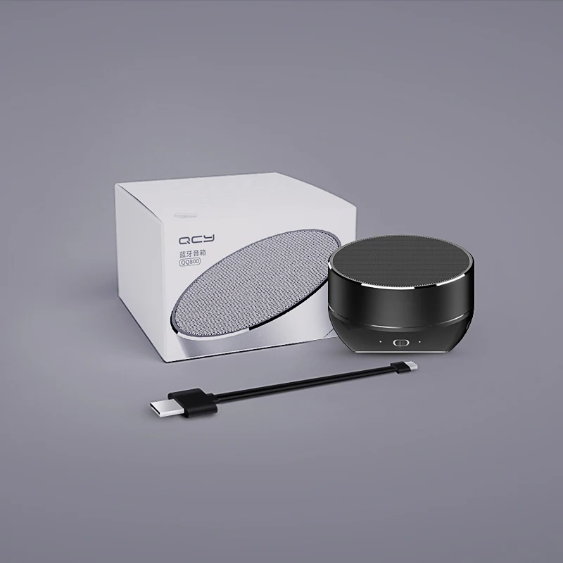 Qcy qq800 беспроводной bluetooth динамик портативный мини металла subwoof mp3 плеера