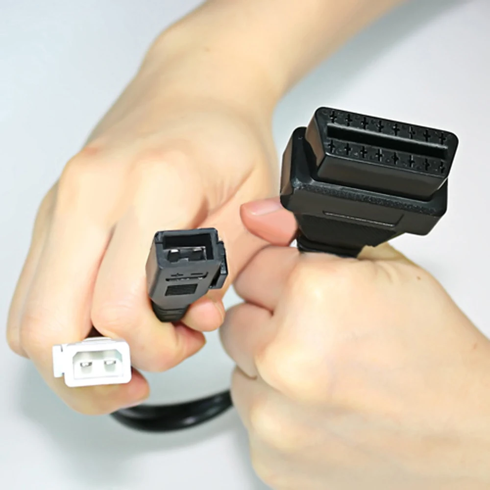 Диагностический кабель OBD 2x2 Pin To 16 2 * 2Pin OBD1 к OBD2 автомобильный для