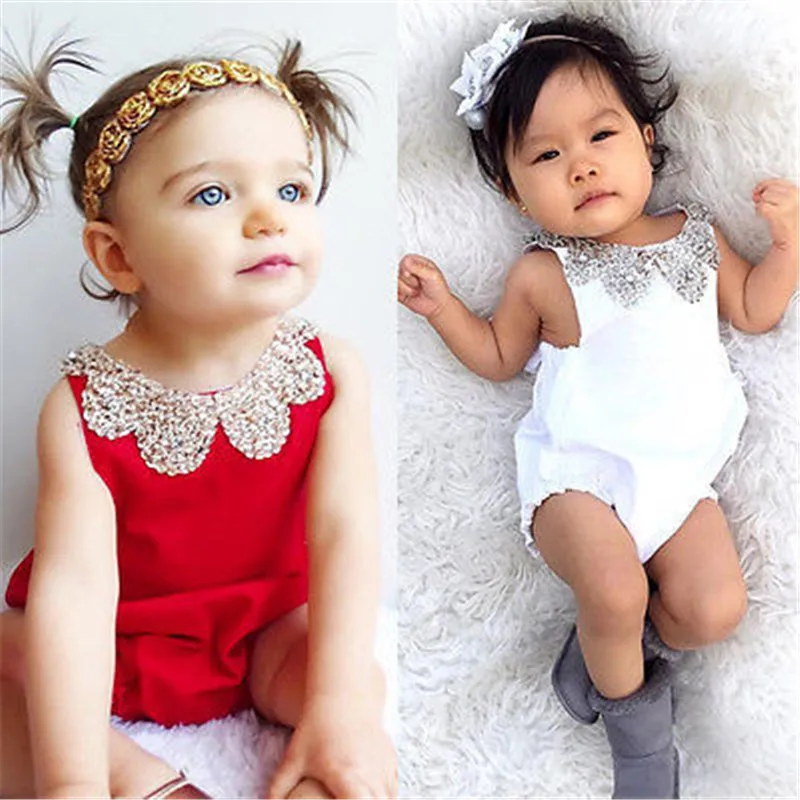 Модный хлопковый комбинезон NoEnName Null для маленьких девочек с блестками комплект