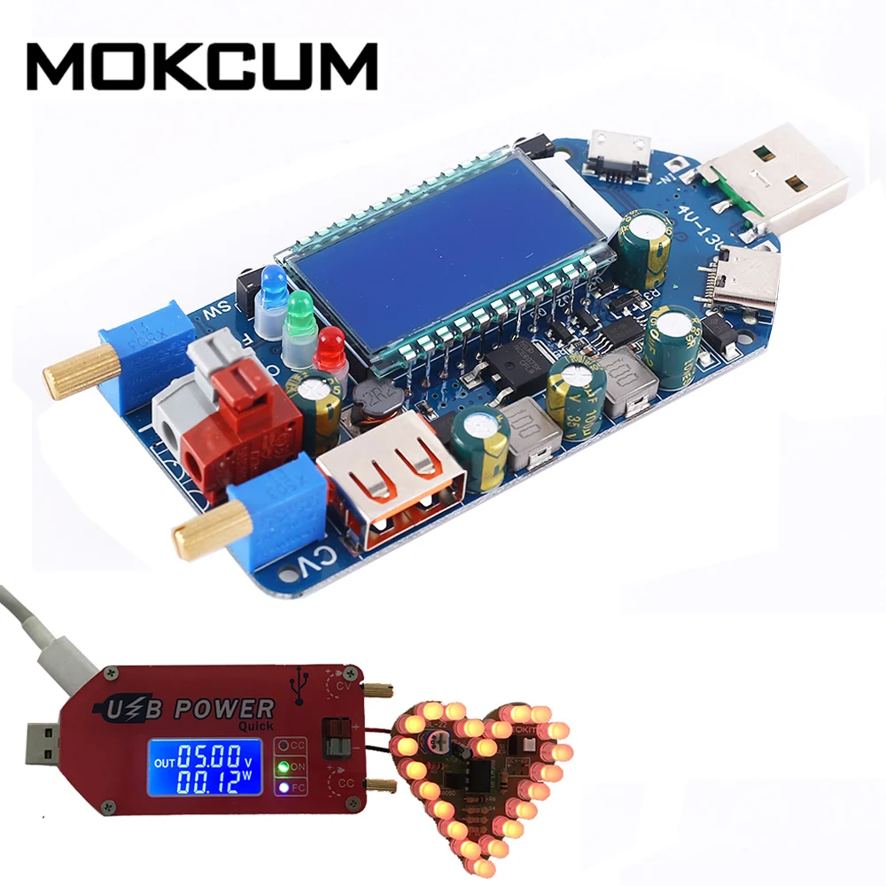 DC 15 Вт USB Повышающий Модуль питания повышающий преобразователь ЖК-дисплей Регулируемый ZK-DP3A USB CVCC понижающий повышающий преобразователь напряжения