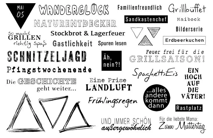 Немецкий текст wandergluck чистые марки скрапбук Бумага Ремесло чистый штамп