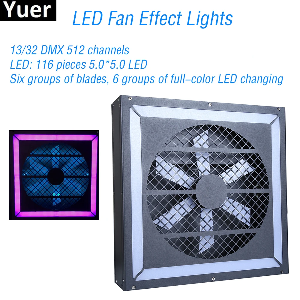 melhor Novo Fã LEVOU Efeito Luzes 116 Peças 5.0*5.0 LED Piscando Luzes Estroboscópicas DMX512 Dance Club Disco Party DJ Estágio Estroboscópio