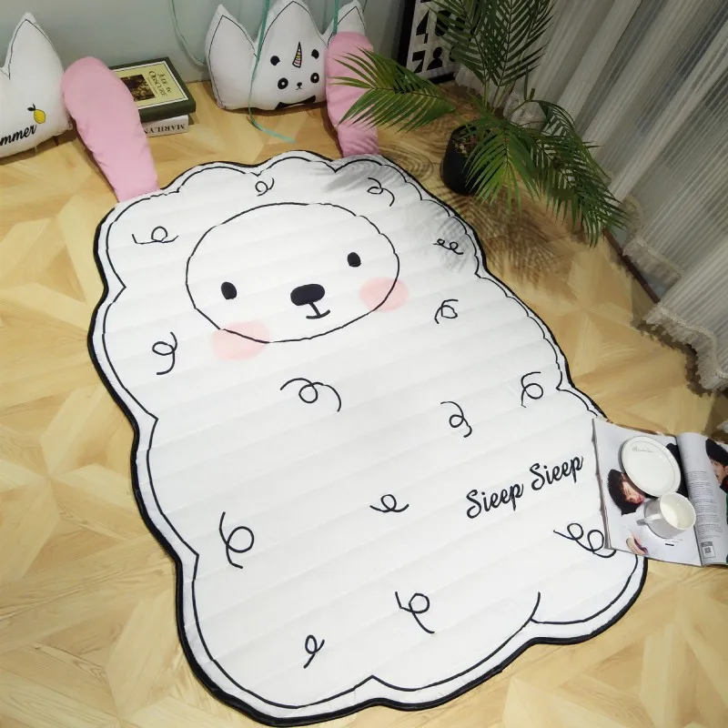 Детский коврик из 100% хлопка со льдом детский для ползания с рисунком овечки