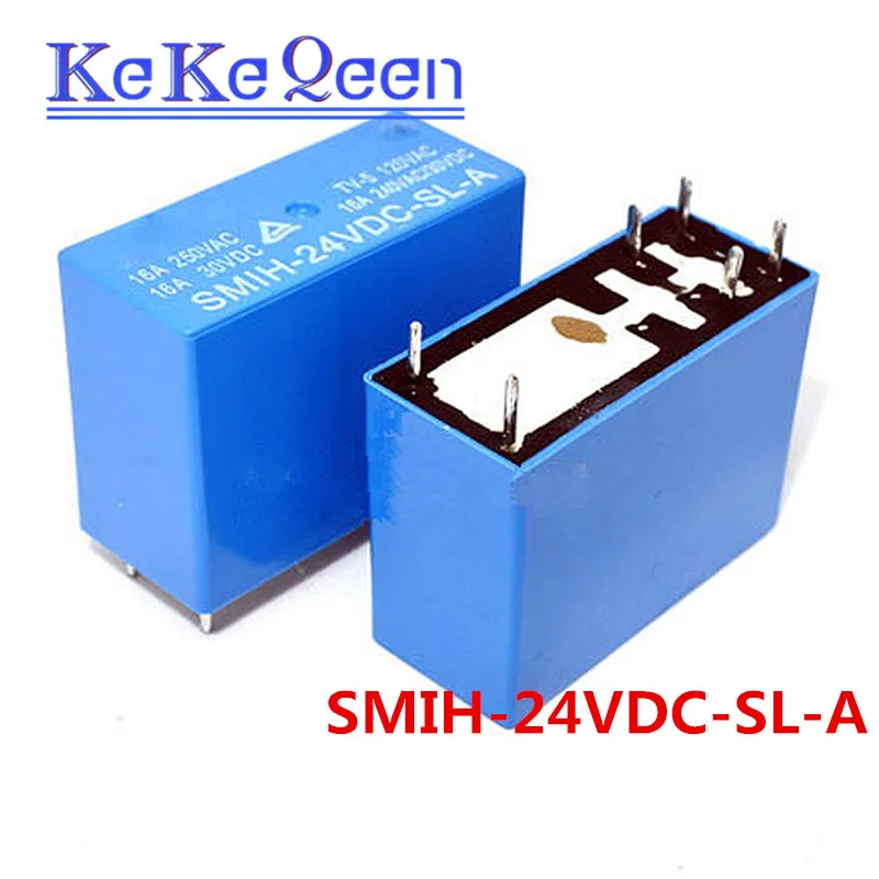 SMIH-05VDC-SL-A SMIH-12VDC-SL-A SMIH-24VDC-SL-A 05 12 24 V реле 16A 250V 6pin группа нормально разомкнутый и