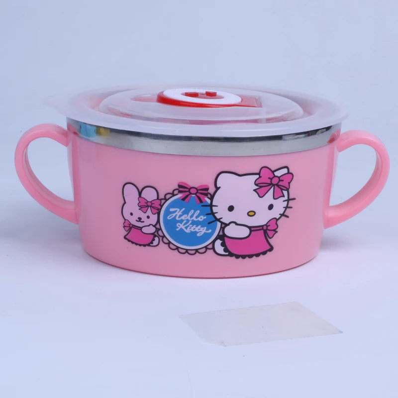 Милая Детская миска из нержавеющей стали контейнер для еды детская столовая