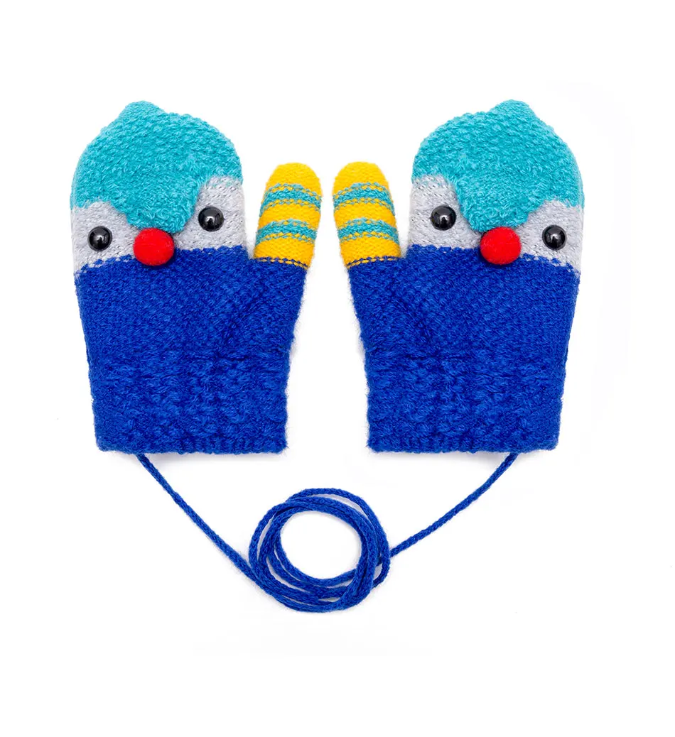 REAKIDS, очаровательный рисунок для детей, Glvoes, зимняя теплая детская рукавица, хлопок, милые вязаные варежки для девочек и мальчиков, теплые перчатки для детей