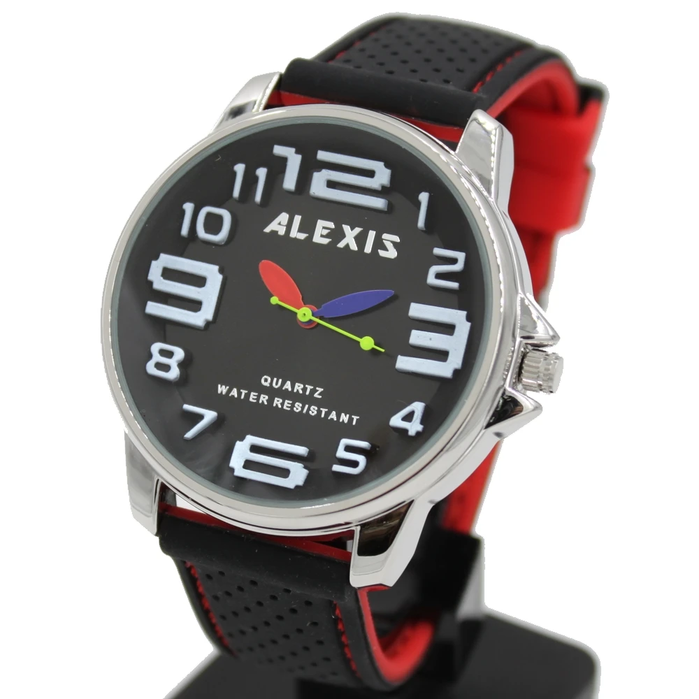 Алексис унисекс Аналоговые кварцевые круглые наручные часы Япония PC21J механизм