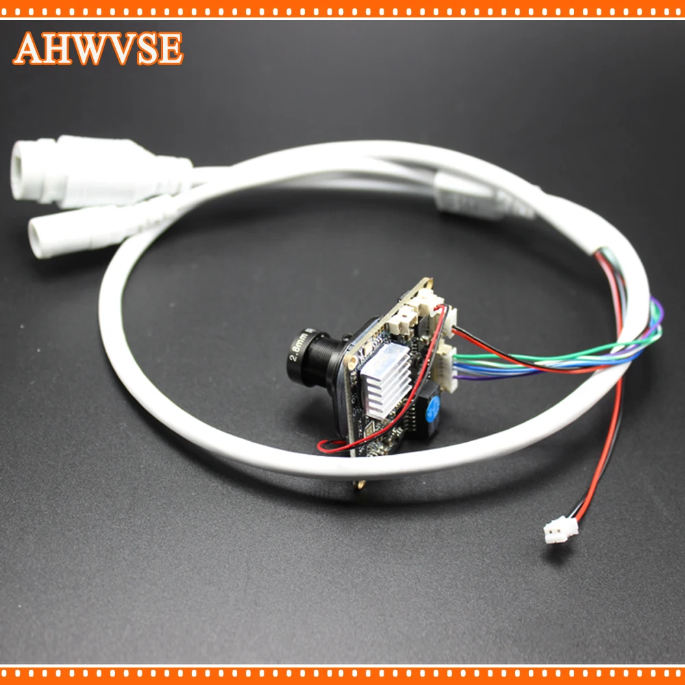 AHWVSE H.264 2,8 мм 16 мм объектив 1080P 720P 960P CCTV ip-камера модуль Плата с кабелем LAN