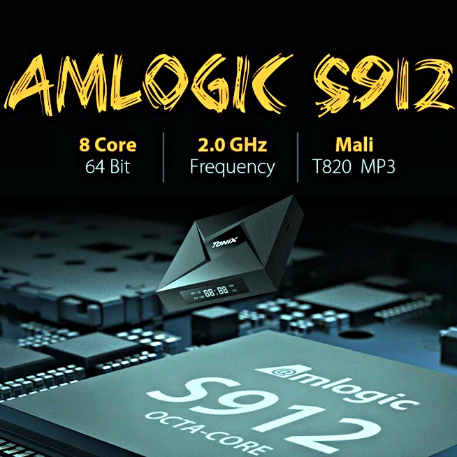 Tanix TX9 Pro Android 7 1 ТВ Box Amlogic S912 восьмиядерных процессор Bluetooth 4 1000 м LAN K HDMI медиа плеер