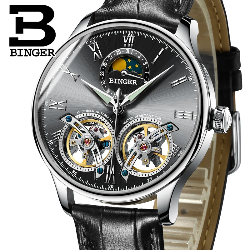 ,     BINGER Sapphire Toubillon,     , Moon Phase,